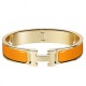 Bracciale Hermes Clic H PM in smalto arancione Dupe Perfetta Cloni Firmate Bracciale Hermes Clic H PM in smalto arancione imitazioni