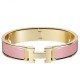 Bracciale Hermes Clic H PM in smalto rosa Dupe Perfetta Cloni Firmate Bracciale Hermes Clic H PM in smalto rosa imitazioni