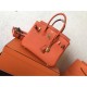 Replica perfetta Borse Birkin Hermes Clemence Arancio 25cm Replica perfetta Borse Birkin Hermes Clemence Arancio 25cm