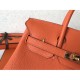 Replica perfetta Borse Birkin Hermes Clemence Arancio 25cm Replica perfetta Borse Birkin Hermes Clemence Arancio 25cm