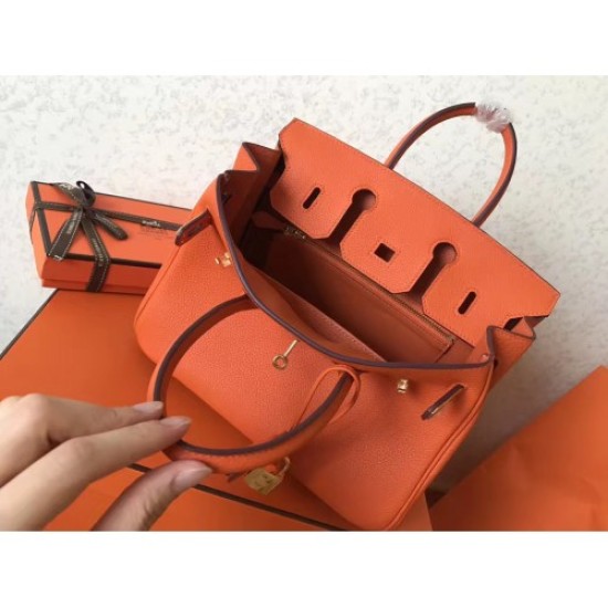 Replica perfetta Borse Birkin Hermes Clemence Arancio 25cm Replica perfetta Borse Birkin Hermes Clemence Arancio 25cm