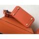 Replica perfetta Borse Birkin Hermes Clemence Arancio 25cm Replica perfetta Borse Birkin Hermes Clemence Arancio 25cm