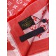 Scialle Monogram Denim 140 Rosso imitazioni perfette