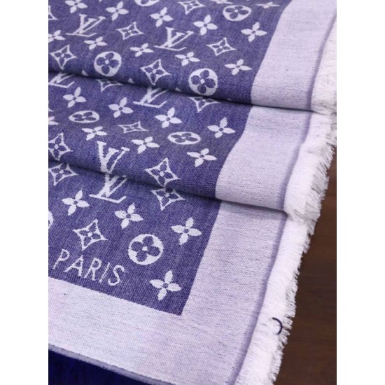 Scialle Monogram Denim 140 M71382 Azzurro imitazioni perfette