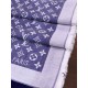 Scialle Monogram Denim 140 M71382 Azzurro imitazioni perfette
