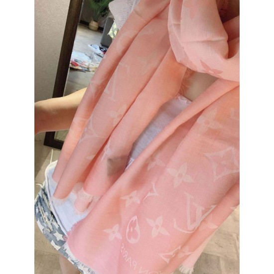 Scialle Daily Monogram Stola M71386 90 x 200 Rosa imitazioni perfette