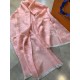 Scialle Daily Monogram Stola M71386 90 x 200 Rosa imitazioni perfette