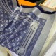 Dettagli perfetti Scialle Monogram Studdy Denim 140 M73698 imitazioni perfette