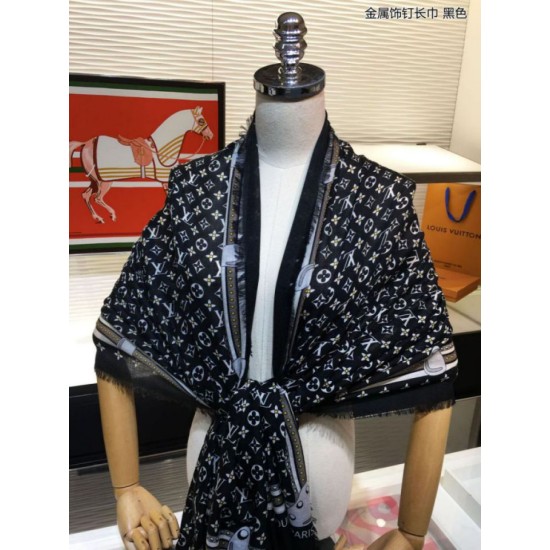 Replica falso Scialle Monogram Studdy Denim Nero Outlet falso Scialle Monogram Studdy Denim Nero imitazioni perfette