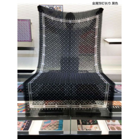 Replica falso Scialle Monogram Studdy Denim Nero Outlet falso Scialle Monogram Studdy Denim Nero imitazioni perfette