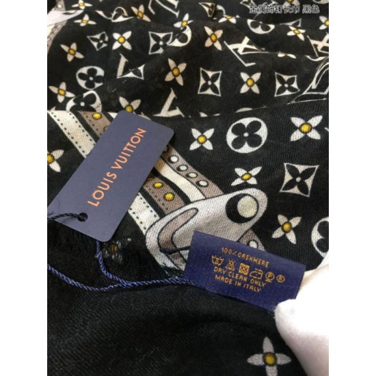 Replica falso Scialle Monogram Studdy Denim Nero Outlet falso Scialle Monogram Studdy Denim Nero imitazioni perfette