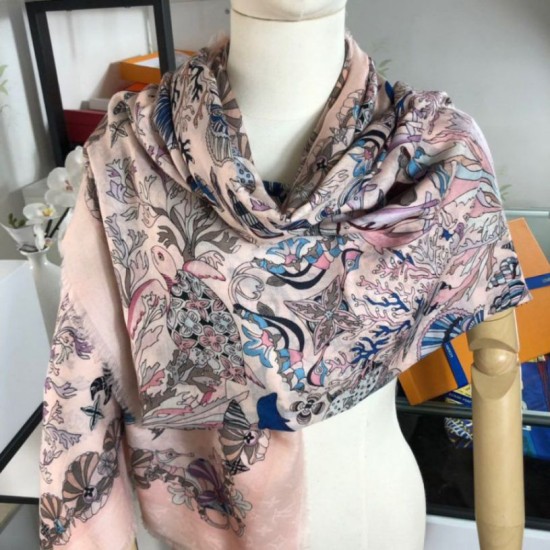 Replica Sea Of Love Square Cashmere Schawl M73823 Bianco Outlet Sea Of Love Square Cashmere Schawl M73823 Bianco imitazioni perfette
