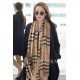 Replica Scialle in cashmere con motivo check classico Burberry marrone Outlet Scialle in cashmere con motivo check classico Burberry marrone imitazioni perfette
