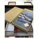 Scialle in cashmere check classico Burberry blu imitazioni perfette