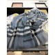 Scialle in cashmere check classico Burberry blu imitazioni perfette