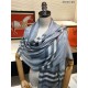 Scialle in cashmere check classico Burberry blu imitazioni perfette