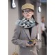 Scialle in cashmere check classico Burberry blu imitazioni perfette
