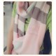 replica Scialle in cashmere con motivo check classico Burberry 70 x 200 rosa imitazioni perfette