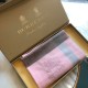replica Scialle in cashmere con motivo check classico Burberry 70 x 200 rosa imitazioni perfette