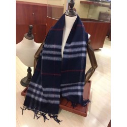 Sciarpa Burberry Classic in cashmere double face 30 x 168 Blu scuro Sciarpa Burberry Classic in cashmere double face 30 x 168 Blu scuro