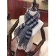 replica Sciarpa Burberry Classic double face in cashmere 30 x 168 grigio imitazioni perfette