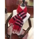 Pari replica Sciarpa Burberry classica in cashmere double face 30 x 168 rossa imitazioni perfette