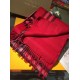 Pari replica Sciarpa Burberry classica in cashmere double face 30 x 168 rossa imitazioni perfette