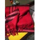 Pari replica Sciarpa Burberry classica in cashmere double face 30 x 168 rossa imitazioni perfette
