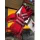 Pari replica Sciarpa Burberry classica in cashmere double face 30 x 168 rossa imitazioni perfette