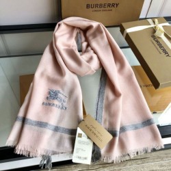 Burberry Cashmere tinta unita Schawl sottile 80 x 200 rosa Burberry Cashmere tinta unita Schawl sottile 80 x 200 rosa