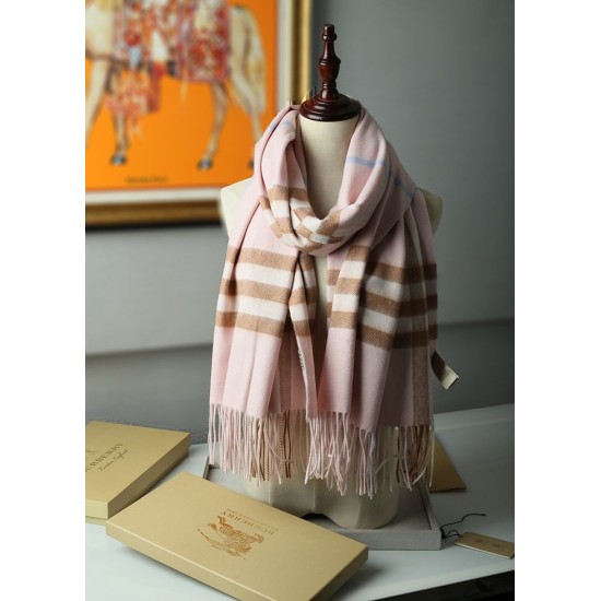 Replica Alta gamma Scialle in cashmere con motivo check classico Burberry 70 x 200 rosa Outlet Alta gamma replica Scialle in cashmere con motivo check classico Burberry 70 x 200 rosa imitazioni perfette