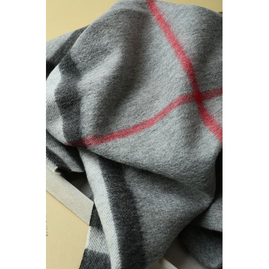 Replica Scialle in cashmere con motivo check classico Burberry 70 x 200 grigio Outlet Scialle in cashmere con motivo check classico Burberry 70 x 200 grigio imitazioni perfette