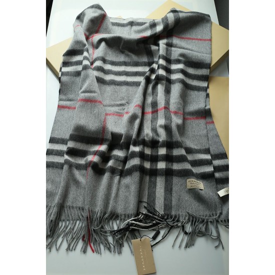 Replica Scialle in cashmere con motivo check classico Burberry 70 x 200 grigio Outlet Scialle in cashmere con motivo check classico Burberry 70 x 200 grigio imitazioni perfette