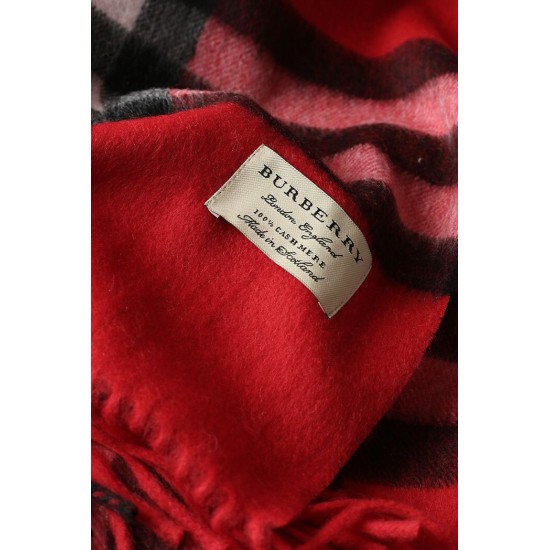 Replica Scialle in cashmere con motivo check classico Burberry 70 x 200 rosso Outlet Scialle in cashmere con motivo check classico Burberry 70 x 200 rosso imitazioni perfette