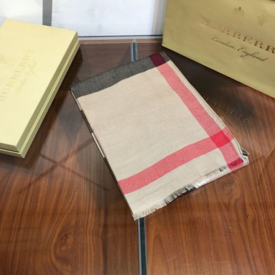Scialle in cashmere con motivo check classico Burberry 70 x 200 marrone imitazioni perfette