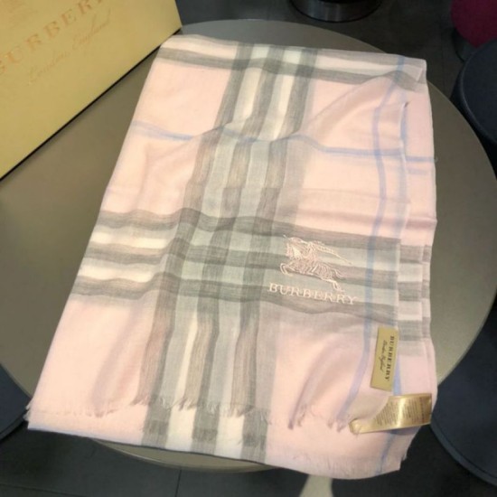 Alta gamma replica Scialle Burberry Classic Horse Cashmere Rosa imitazioni perfette