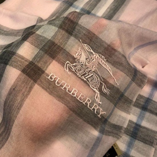 Alta gamma replica Scialle Burberry Classic Horse Cashmere Rosa imitazioni perfette