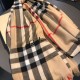 Alta gamma replica Scialle in cashmere con motivo check classico Burberry 70 x 220 marrone imitazioni perfette