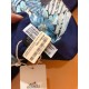Replica Scialle in seta cashmere paesaggio Hermes 140 blu Outlet Scialle in seta cashmere paesaggio Hermes 140 blu imitazioni perfette