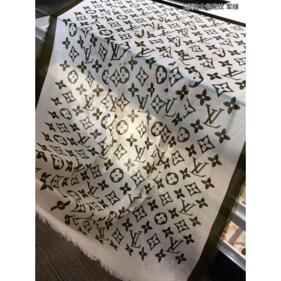 Replica Edge Pattern Monogram Cashmere Schawl Beige Outlet Edge Pattern Monogram Cashmere Schawl Beige imitazioni perfette