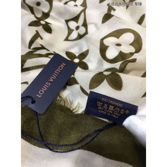 Replica Edge Pattern Monogram Cashmere Schawl Beige Outlet Edge Pattern Monogram Cashmere Schawl Beige imitazioni perfette