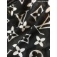 Monogram Schawl Motivo a bordi neri Schawl nero imitazioni perfette
