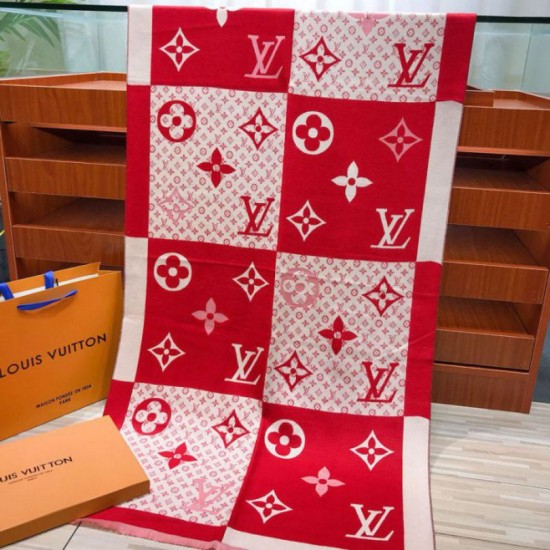 Replica in cashmere di seta check Schawl rosso Outlet in cashmere di seta check Schawl rosso imitazioni perfette