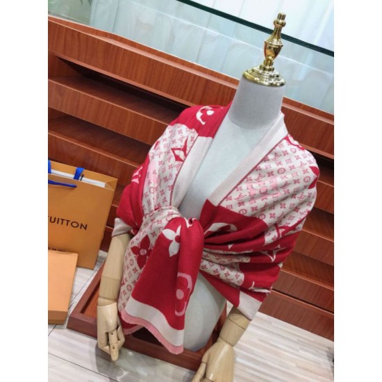 Replica in cashmere di seta check Schawl rosso Outlet in cashmere di seta check Schawl rosso imitazioni perfette