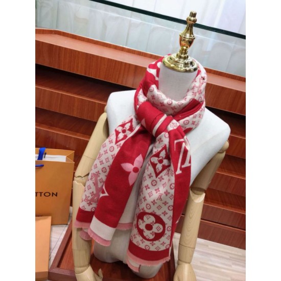 Replica in cashmere di seta check Schawl rosso Outlet in cashmere di seta check Schawl rosso imitazioni perfette