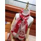 Replica in cashmere di seta check Schawl rosso Outlet in cashmere di seta check Schawl rosso imitazioni perfette