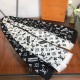 Replica falso Monogram Supreme Cashmere Silk Schawl Nero / Bianco Outlet falso Monogram Supreme Cashmere Silk Schawl Nero / Bianco imitazioni perfette