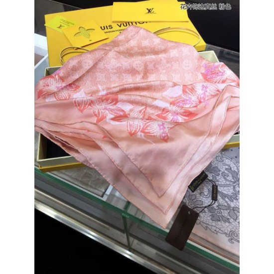 Replica Scialle di seta monogramma classico Rosa 140 Outlet Scialle di seta monogramma classico Rosa 140 imitazioni perfette