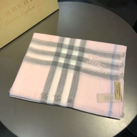 Alta gamma replica Scialle Burberry Classic Horse Cashmere Rosa imitazioni perfette