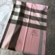 replica Scialle in cashmere con motivo check classico Burberry 70 x 200 rosa imitazioni perfette